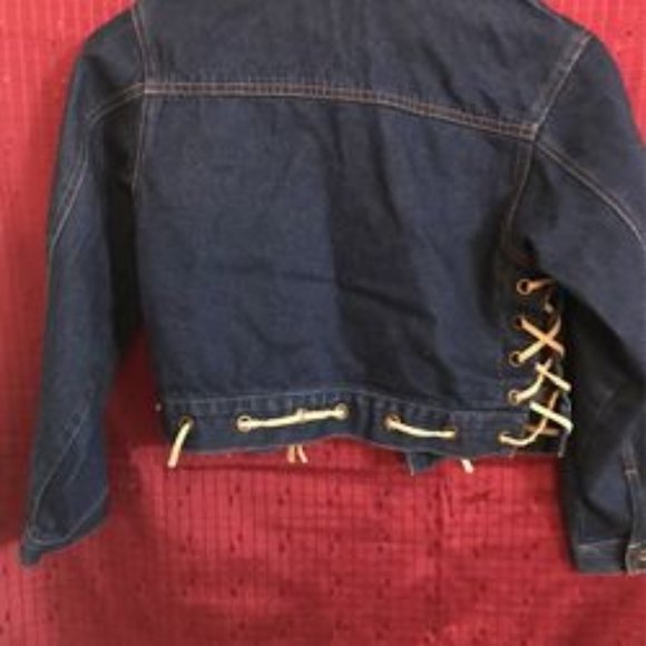 Girls Babydoll Denim Jacket Size 8 - Picture 2 of 3